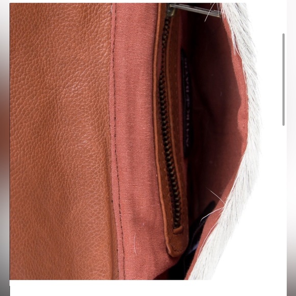 Antik Batik Pony Hair Beaded Accents Crossbody Bag - RARE - Picture 6 of 6